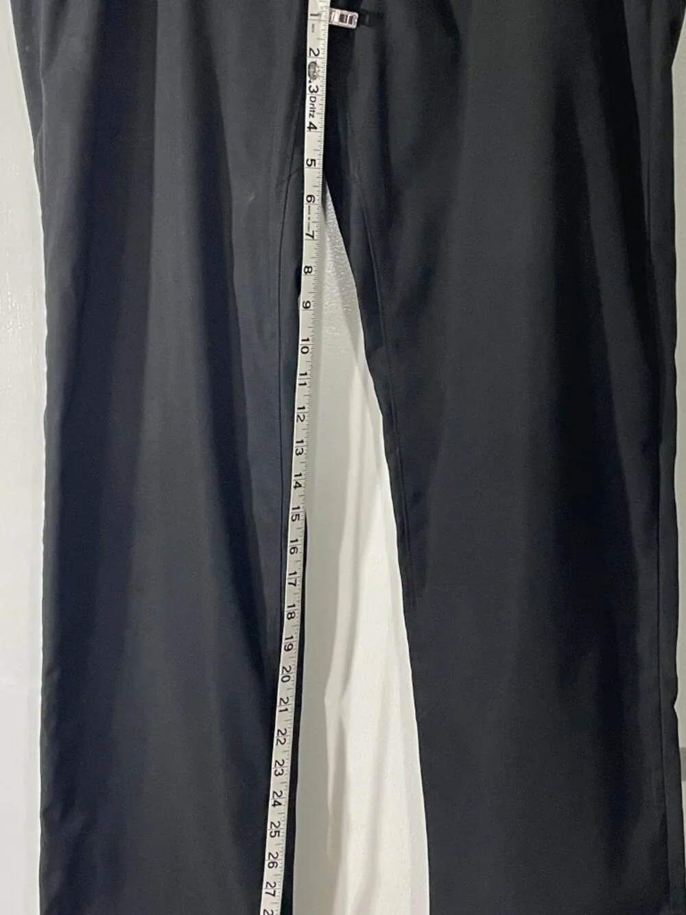 Lands’ End Men’s Black Dress Pants Size 35 Traditional Fit Polyester Great